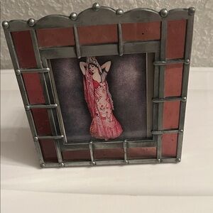 Elegant Purple and Silver Photo Frame, Whimsigoth, dark fairy